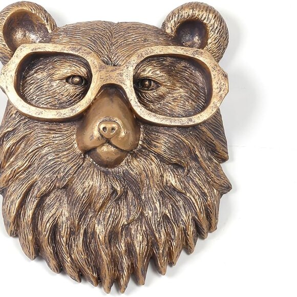 Bear Wall Fall Decor Gold Animal